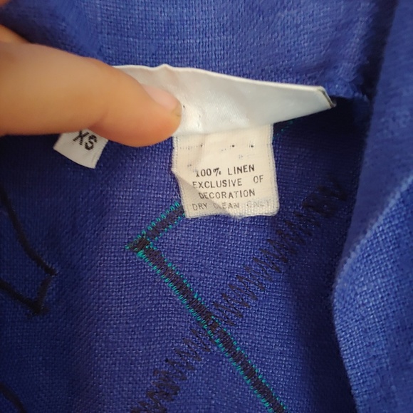 Vintage Beppa Patchwork Cropped Blazer Size XS - Picture 4 of 6